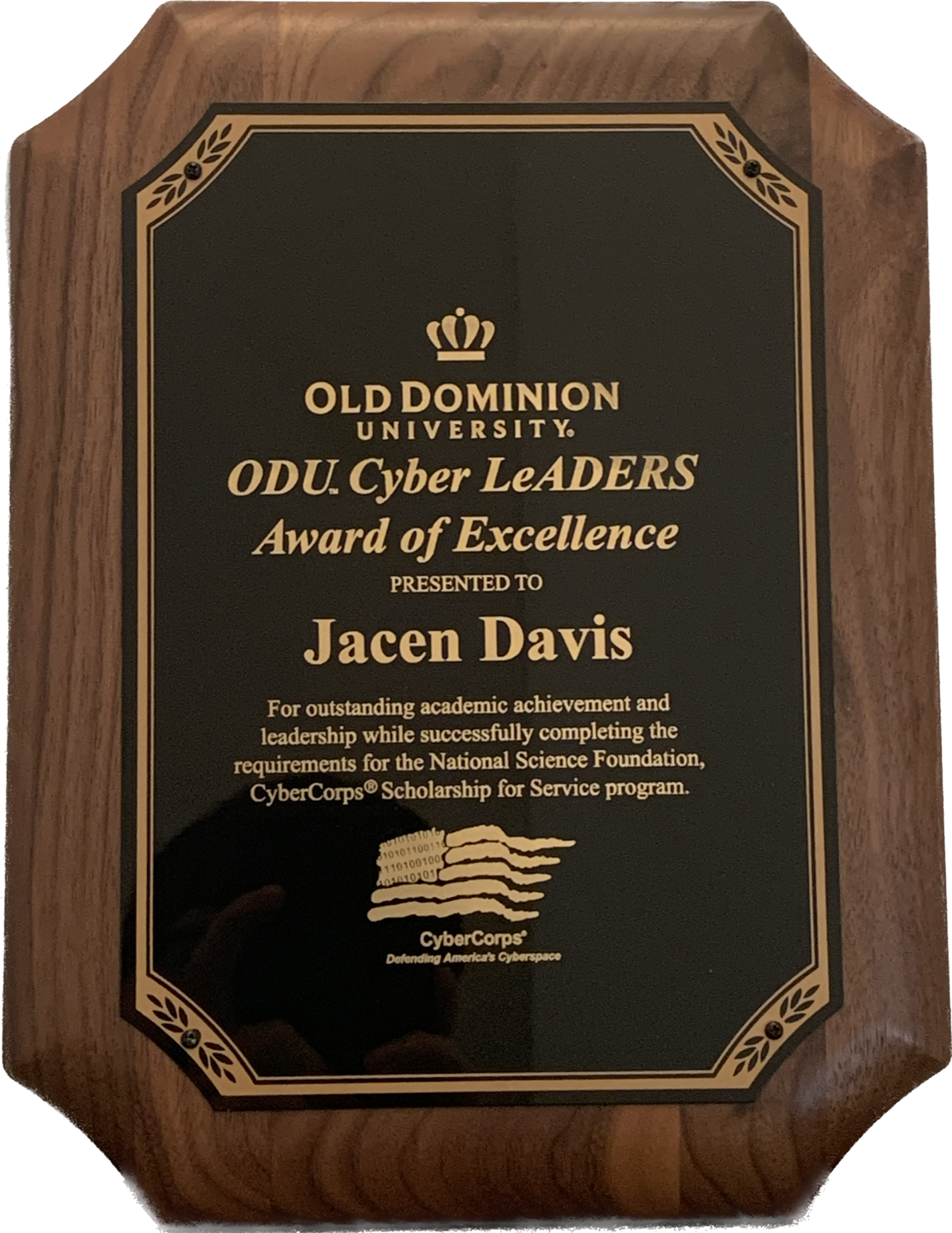 ODU Cyber LeADERS Award